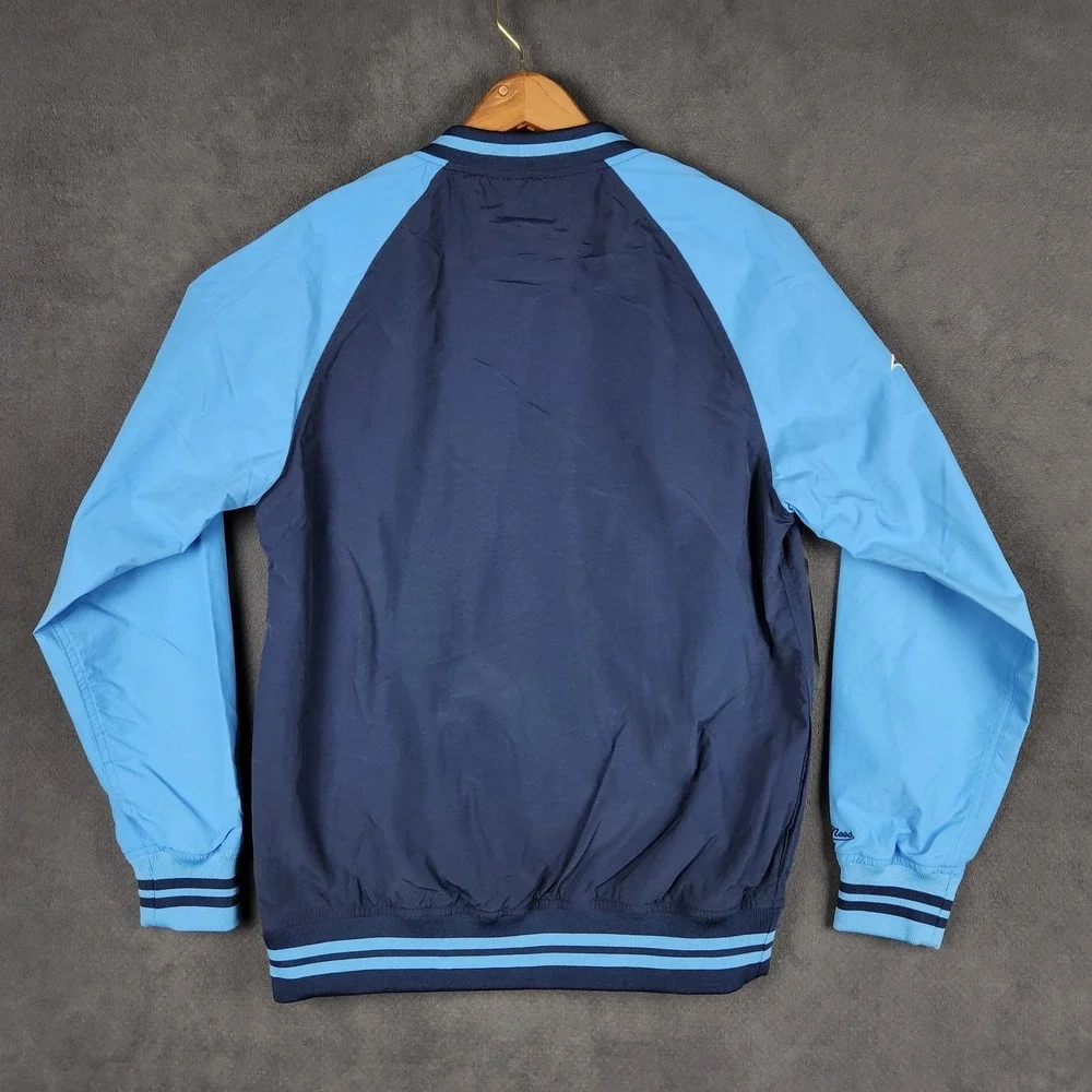 Tennessee‎ Titans Mitchell Ness Pullover Windbreaker Mens Small Navy Embroidered